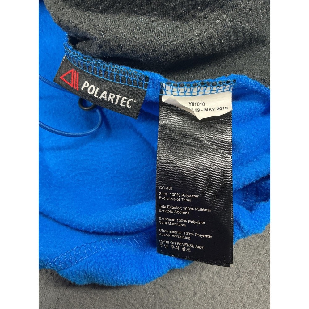 Marmot Jacket Mens XL Blue Polartec Fleece Full Zip Drawcord Hem Pockets Outdoor - Picture 7 of 12